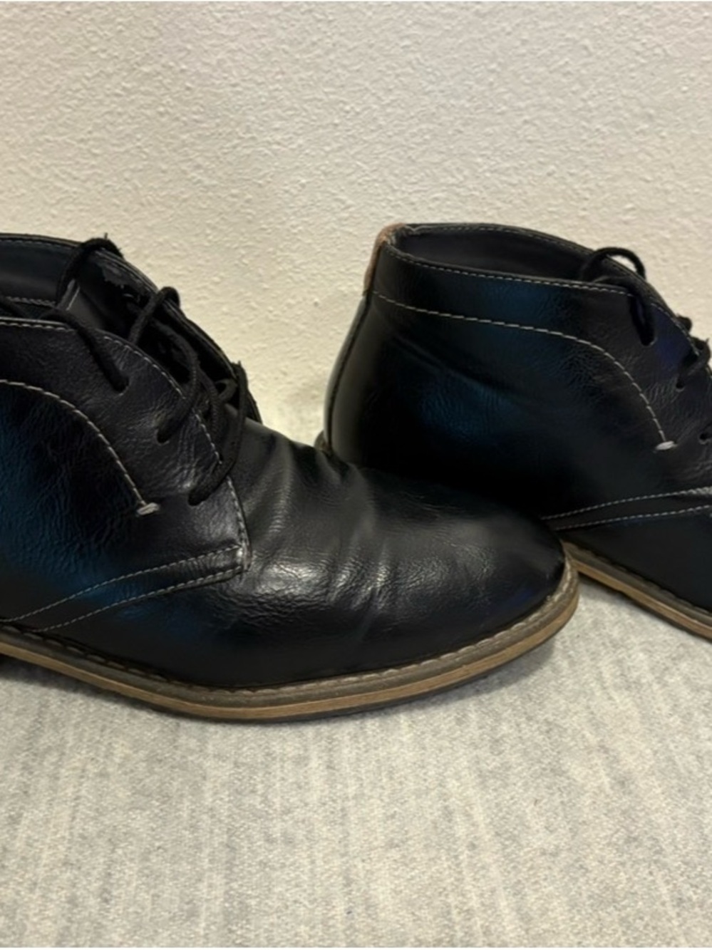 Sonoma Black Leather Men’s Chukka Boots